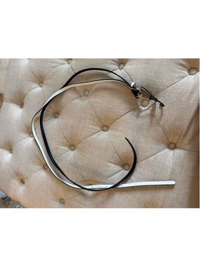 Set of 2, Women's H&M Belts One Size Black White